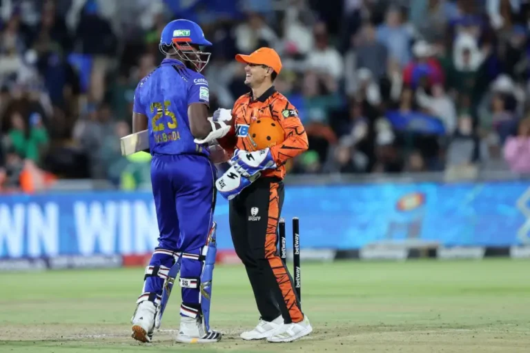 mi cape town vs sunrisers eastern cape timeline