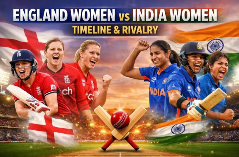 England Women's National Cricket Team Vs India Women's National Cricket Team Timeline