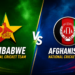 Zimbabwe National Cricket Team vs Afghanistan National Cricket Team Match Scorecard
