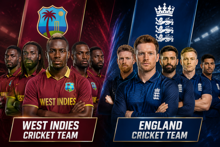 West Indies Cricket Team vs England Cricket Team Standings