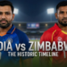 Zimbabwe National Cricket Team Vs India National Cricket Team Timeline