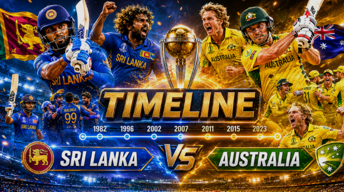Australian Men's Cricket Team Vs Sri Lanka National Cricket Team Timeline