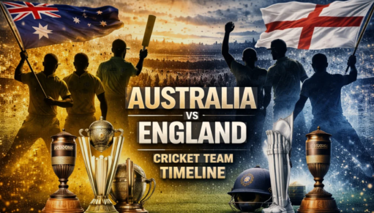 Australian Men's Cricket Team Vs England Cricket Team Timeline