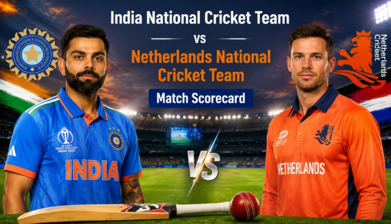 India National Cricket Team Vs Netherlands National Cricket Team Match Scorecard