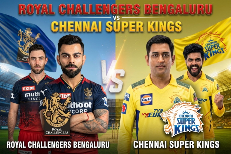 royal challengers bengaluru vs chennai super kings timeline