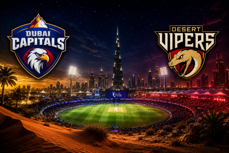 Dubai Capitals vs Desert Vipers Timeline