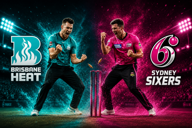 Brisbane Heat vs Sydney Sixers Timeline
