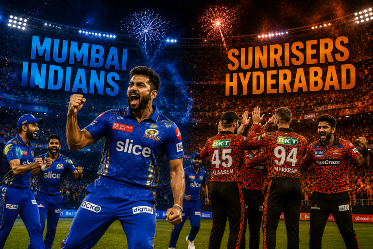 Mumbai Indians Vs Sunrisers Hyderabad Timeline