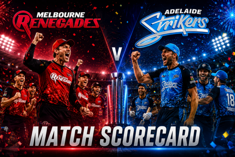 Melbourne Renegades Vs Adelaide Strikers Match Scorecard