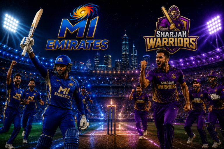 Mi Emirates Vs Sharjah Warriors Match Scorecard