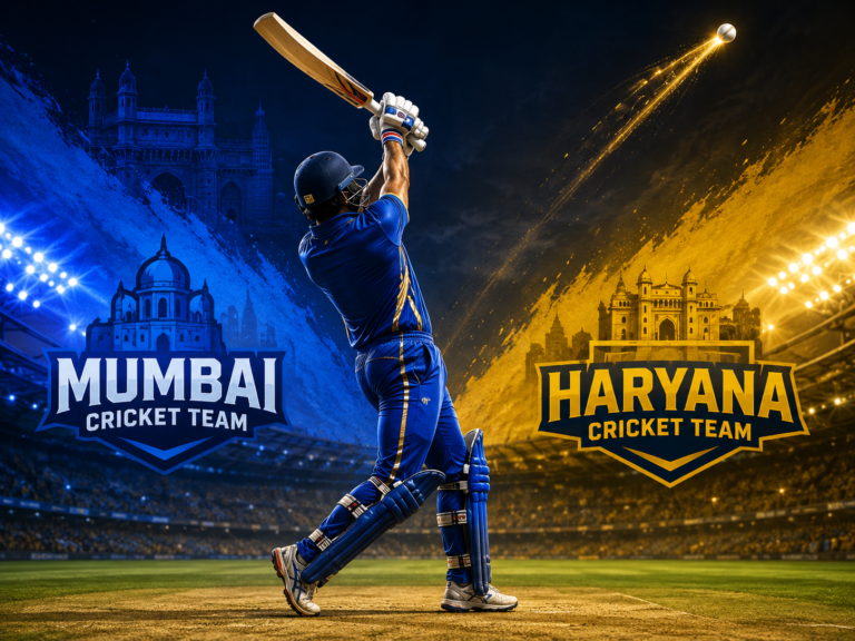 Mumbai Cricket Team Vs Haryana Cricket Team Timeline