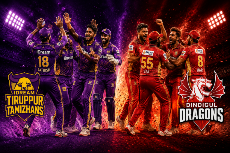 Idream Tiruppur Tamizhans Vs Dindigul Dragons Match Scorecard