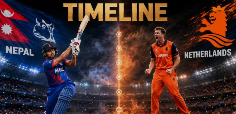Netherlands National Cricket Team Vs Nepal National Cricket Team Timeline