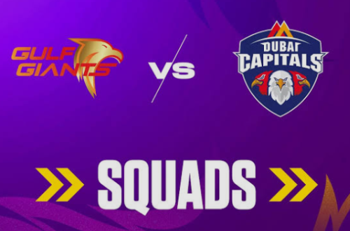 Gulf Giants Vs Dubai Capitals Match Scorecard