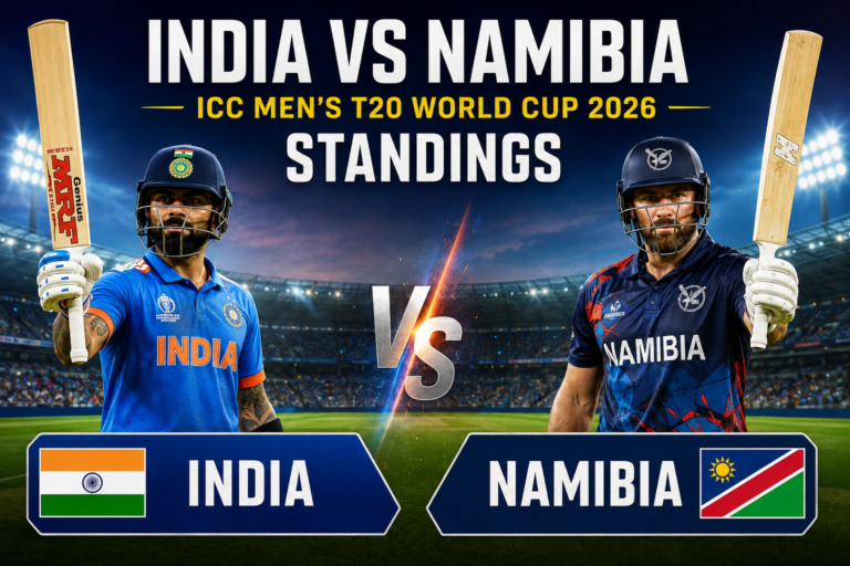 India National Cricket Team Vs Namibia National Cricket Team Standings