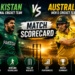 Pakistan National Cricket Team Vs Australian Men's Cricket Team Match Scorecard